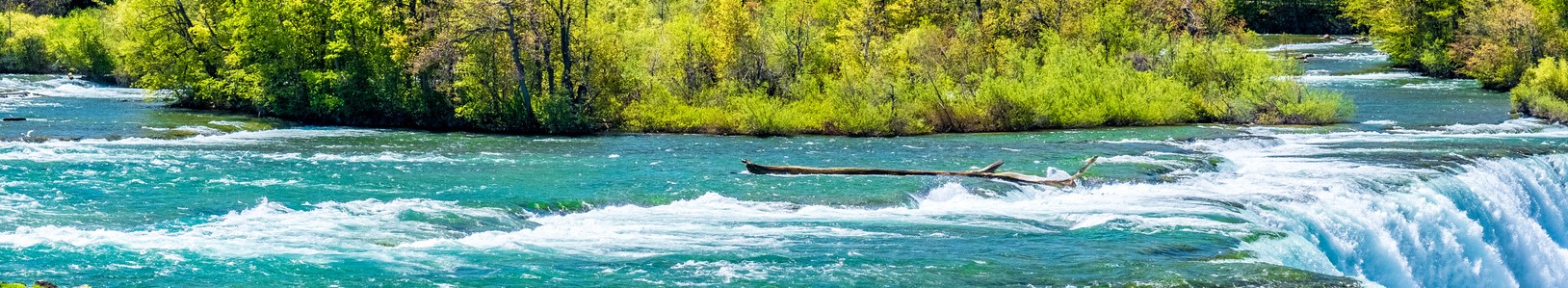 American side of Niagara Falls waterfall, New York, USA